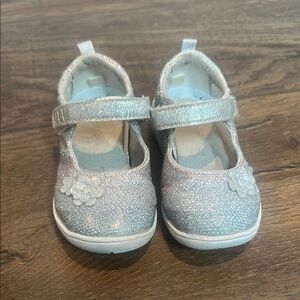 Sparkly Silver Kids Shoes Stride Rite